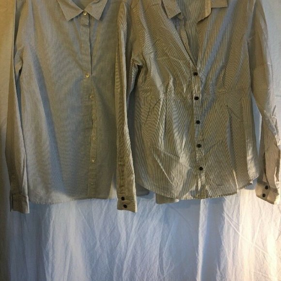 James Perse Striped Dress Shirts Lot of 2 - Picture 2 of 11